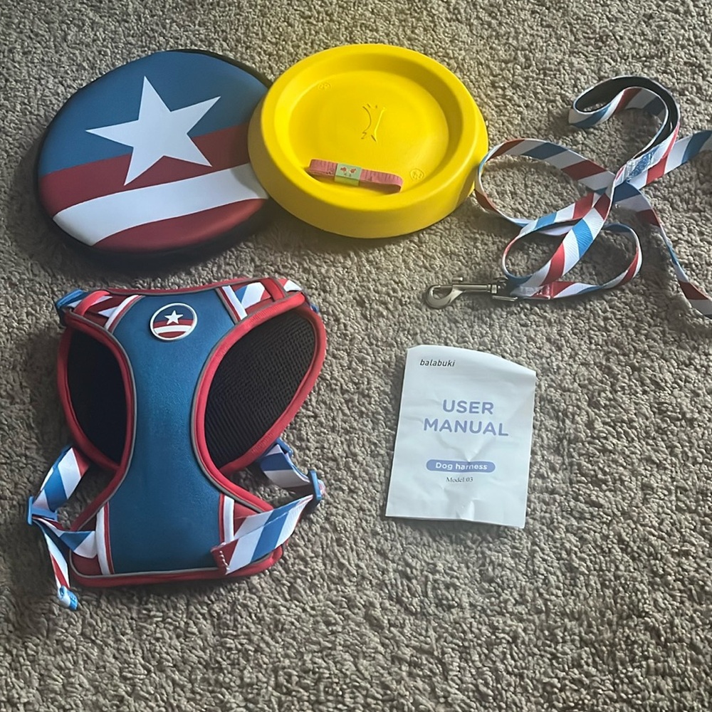 New BALABUKI Dog harness set 4 pc